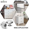 BEIUTAO 35 Pack Brushed Nickel Cabinet Knobs – 30mm Round