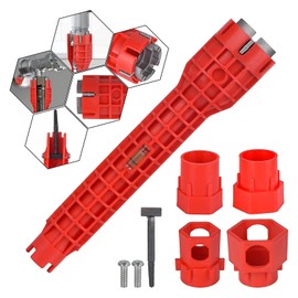 Cimown Sink Installer Tool, Sink Key, Tap Wrench, Multifunctional Pipe Wrench, Suitable for Toilet, Bathroom, Kitchen Multifunctional Sink Tap Installer Tools