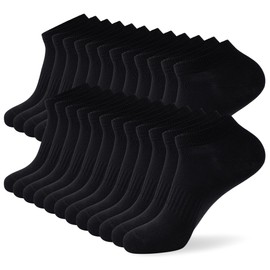 LBJR 12 Pairs Trainer Running Socks, Women Men Ankle Sportsocks, Low Cut Cotton Athletic Socks