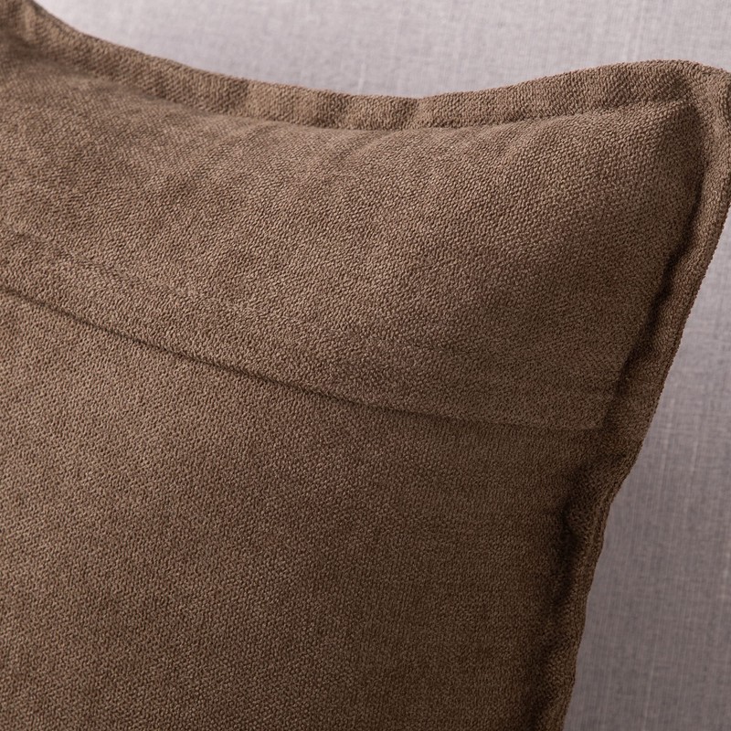 Madizz Set of 2 Short Chenille Throw Pillow Covers 24x24