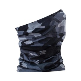 Rocking Party Adults Balaclava Snood Neck Tube Plain Paisley Scarf Travel Cover (Grey Camo)