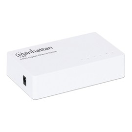 Intellinet IEEE 802.3, 802.3ab, 802.3az, 802.3u, 802.3X 5-Port Gigabit Ethernet Switch (Plastic) (524117)