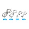 MECCANIXITY Ball Chain Connector, Stainless Steel Pull Loop Crimp Link