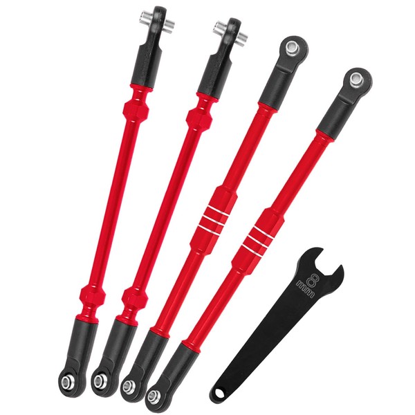 RCYouHott RC Upgrades Part for 1/10 T-Maxx/E-Maxx,Aluminum Push Rod Links,Toe