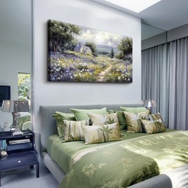 FUHAIHUA Canvas Wall Art For Living Room Wall Decor For Bedroom Office Wall Decoration Garden Painting Artwork Room Aesthetic Home Decor 20x40 In