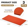 Pushglossy 3 Pcs Silicone Heat Press Cover Pad 1/8" X