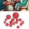 15pcs Complete Polyhedral Dice Set Acrylic D3 to D100 Spherical