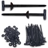 Rylaxzon Cable Tie Buckle, Heavy Duty Self-Locking Nylon Zip Ties,