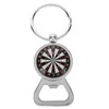 WRITWAA Creative Dartboard Bottle Opener Keychain, Stainless Steel Key Ring,