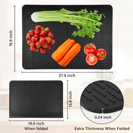 Dionikos Foldable Silicone Stove Top Cover – 20"x28" Stove Top Covers for Electric Stove, Induction Cooktop Protector, Glass Top Stove Cover, RV Stove Top Cover & Dish Drying Mat