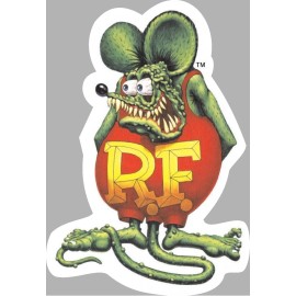 RAT FINK RAT ROD OLD SCHOOL HOT RODS MUSCLE CAR VINTAGE PERFORMANCE STICKER