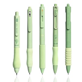 Pack of 5 Erasable Ballpoint Pens, Erasable Ballpoint Pens, Rollerball Pen, Erasable Pens with Animal Head, 0.5 mm Erasable Pen Set, Erasable Rollerball Pen