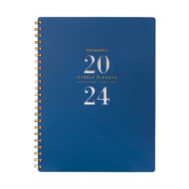 Sasco at a Glance 2024 Week to View Signature Lite Focus Diary, Starry Night, A4 Size