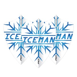 RED DRAGON Hardcore Gerwyn Price Snowflake Freestyle Dart Flights - 3 Sets Per Pack (9 Dart Flights Total)