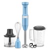 KitchenAid Variable Speed Corded Hand Blender with Accessories, Blue Velvet,