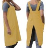TBA Cotton Linen Apron Cross Back Apron for Women with