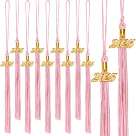 JULMELON 2025 Graduation Tassels, 20Pcs Graduation Cap Tassels 2025 Grad Graduation Tassels for 2025 Graduation Ceremonies Accessories (Pink)