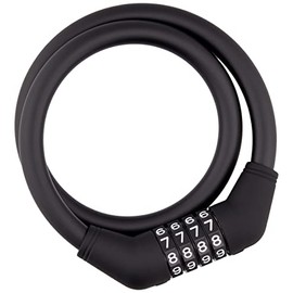 Gorin (GORIN) Wire Lock G228W 4-Digit Maiset φ12×600mm Black (K)