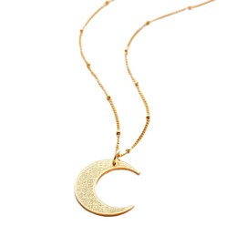 OUMAY Ayat Al Kursi Jewellery 18K Gold Plated Stainless Steel - Spiritual Protection & Guidance - Arabic Calligraphy - Gift for Birth, Aid, Ramadan, Mawlid, Birthday, Stainless Steel, No Gemstone