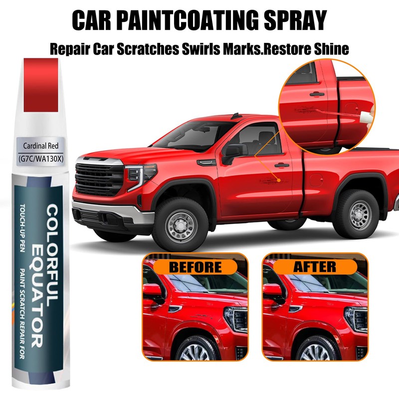 Cardinal Red(G7C/WA130X) Touch Up Paint for GMC, Car Paint Pen