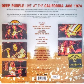 DEEP PURPLE - LIVE IN CALIFORNIA 74 - 180 GRAM VINYL 2 LP SET " NEW, SEALED "