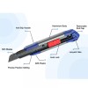 WORKPRO Folding Box Cutter Retractable Utility Knife Quick Razor Knife