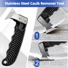 25 PCS Caulking Tool Kit, Caulk Remover, Grout Scraper &