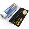 Spirecover Crawl Space Vapor Barrier, 14 Mil 10x30' Black/White Panda