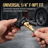 2 Pack Locking Presta Schrader Air Chuck, Dual Head Tire