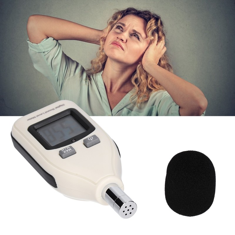 Noise Measure Device Digital Decibel Meter Sound Pressure Level Reader