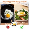 4 Pcs Egg Rings, Stainless Steel Egg Ring with Anti-Scald