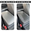 tobenbone Car Center Console Pad, Leather Waterproof Armrest Seat Box