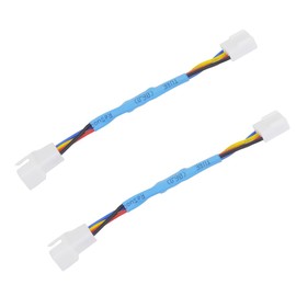 YiKaiEn 2 Packs 4-Pin PWM Fan Speed Reduction Cable, Optimized Cooling and Noise Reduction, Compatible with Computer Fans for Enhanced Performance 4.5inch (Blue Reduce 40% Fan Speed)