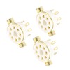 MECCANIXITY 8 Pins PCB Tube Socket Ceramics, Vacuum Tube Protect