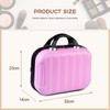HAHONIA Hard Shell Vanity Cases with Elastic Band and Zipper,