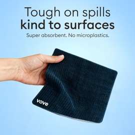 Vove Swedish Dishcloths 5-Pack, Modern Abstract - FSC Certified Cellulose & Cotton, Oeko-TEX Standard 100, Reusable Washable Kitchen Cleaning Cloths, Eco Friendly Floral Design