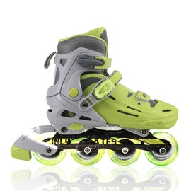 C SEVEN C7skates Adjustable Kids Inline Skates with Light Up Wheels (Flash, Size M)