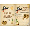 Soiceu Pirate Birthday Party Invitations with Envelopes Set of 20