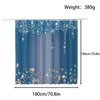 FAIRYGATE Shower Curtain Gradient Blue Shower Curtains with Strong Hooks