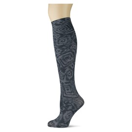 Sox Trot Women's Beige Cute Printed Pattern Knee High Socks, Shoe Size 5-10, Bella