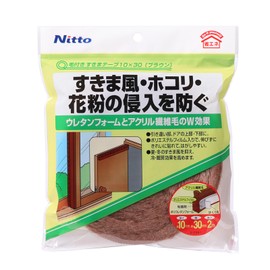 Nitoms E0391 Gap Tape with Hair Brown, 0.4 x 1.2 x 6.6 ft (10 x 30 x 2 m)