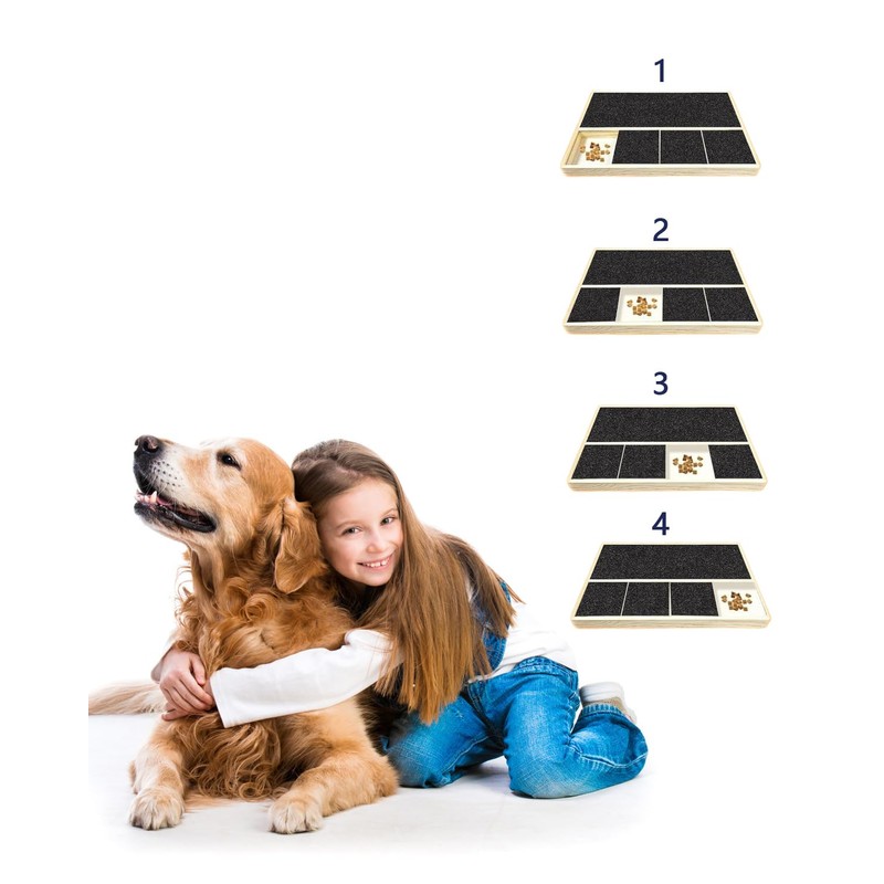 verdawave Dog Nail Scratch Pad with Treat Box & Pet