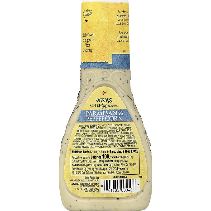 Ken's Steak House Chef's Reserve Parmesan Peppercorn Dressing 9 Oz
