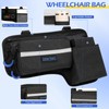 ZHCHG Upgraded Wheelchair Side Bag with Cup Holder, Wheelchair Armrest