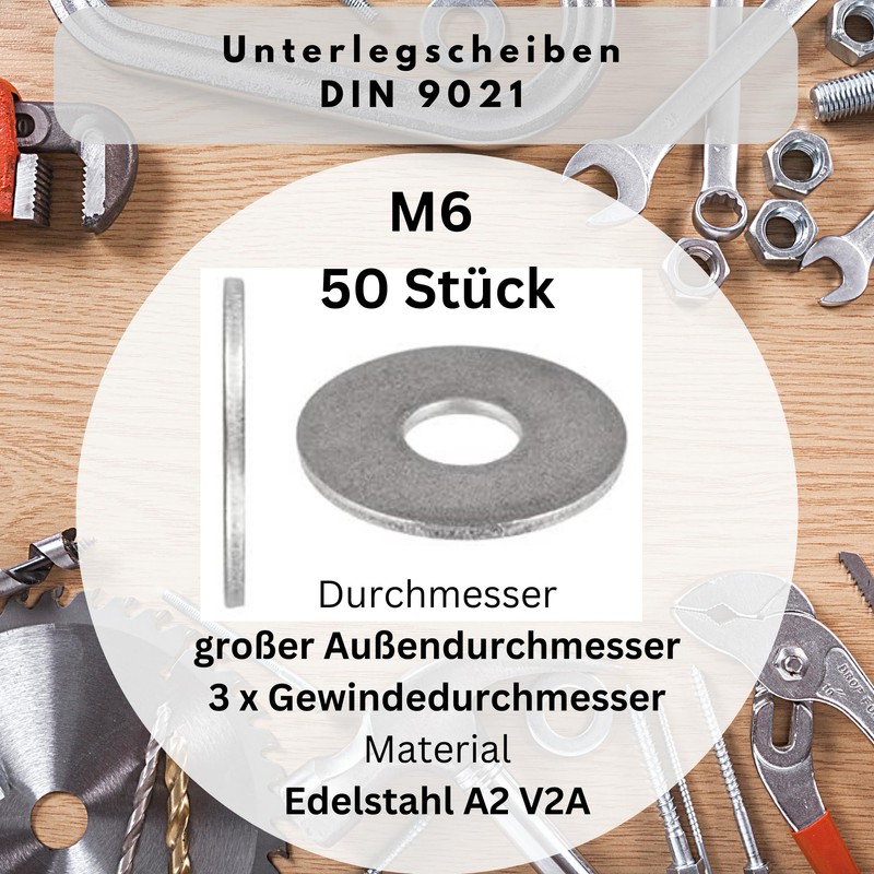 Washers - Large Outer Diameter DIN 9021 ISO 7093 -