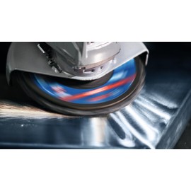 Bosch Professional 1 x EXPERT N475 SCM X-LOCK Fächerschleifscheibe (zum Veredeln von Metalloberflächen, Ø 125 mm, grob, Zubehör Winkelschleifer)