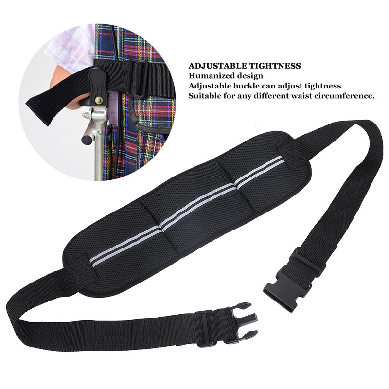 Wheelchair Belt Adjustable Reflective Wheelchair Fixing Belt Harness Strap for