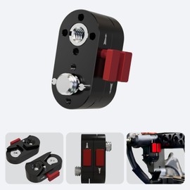 DINEKS Quick Release Plate Tripod QR Camera Mount Adapter, Quick Switch with 1/4” or 3/8” Screw Hole,QR clamp for DJI/Nikon/Sony,Camera Mounting Adapter for Tripod/Monopod/Slider (3/8" Threaded)