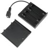 Lovelysp 4AA USB Cell Box USB Female Socket Battery case
