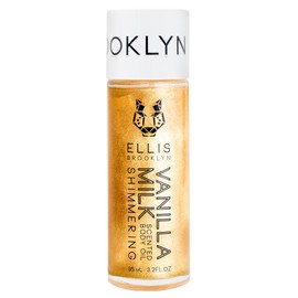 Ellis Brooklyn VANILLA MILK Shimmering Scented Body Oil - Shimmer Body Oil, Dry Oil for Body, Moisturizing Body Oil Vanilla Body Oil Perfume Body Glow